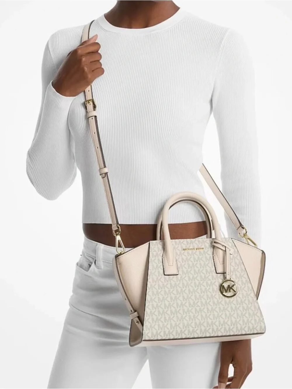 Michael Kors Avril Satchel with strap